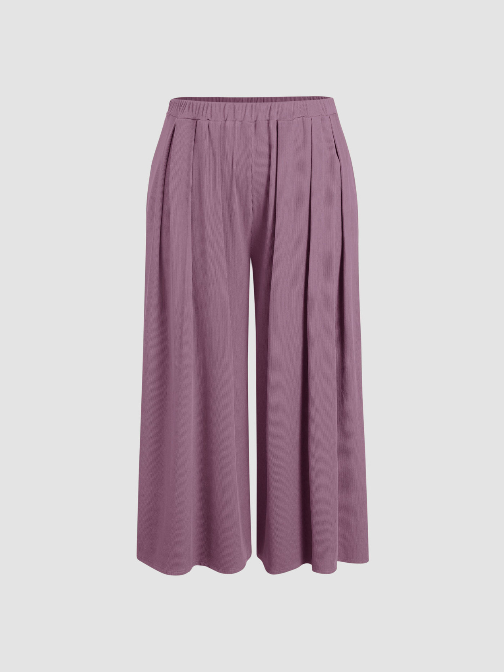 Pantalón Amalia de pierna ancha y tejido elástico