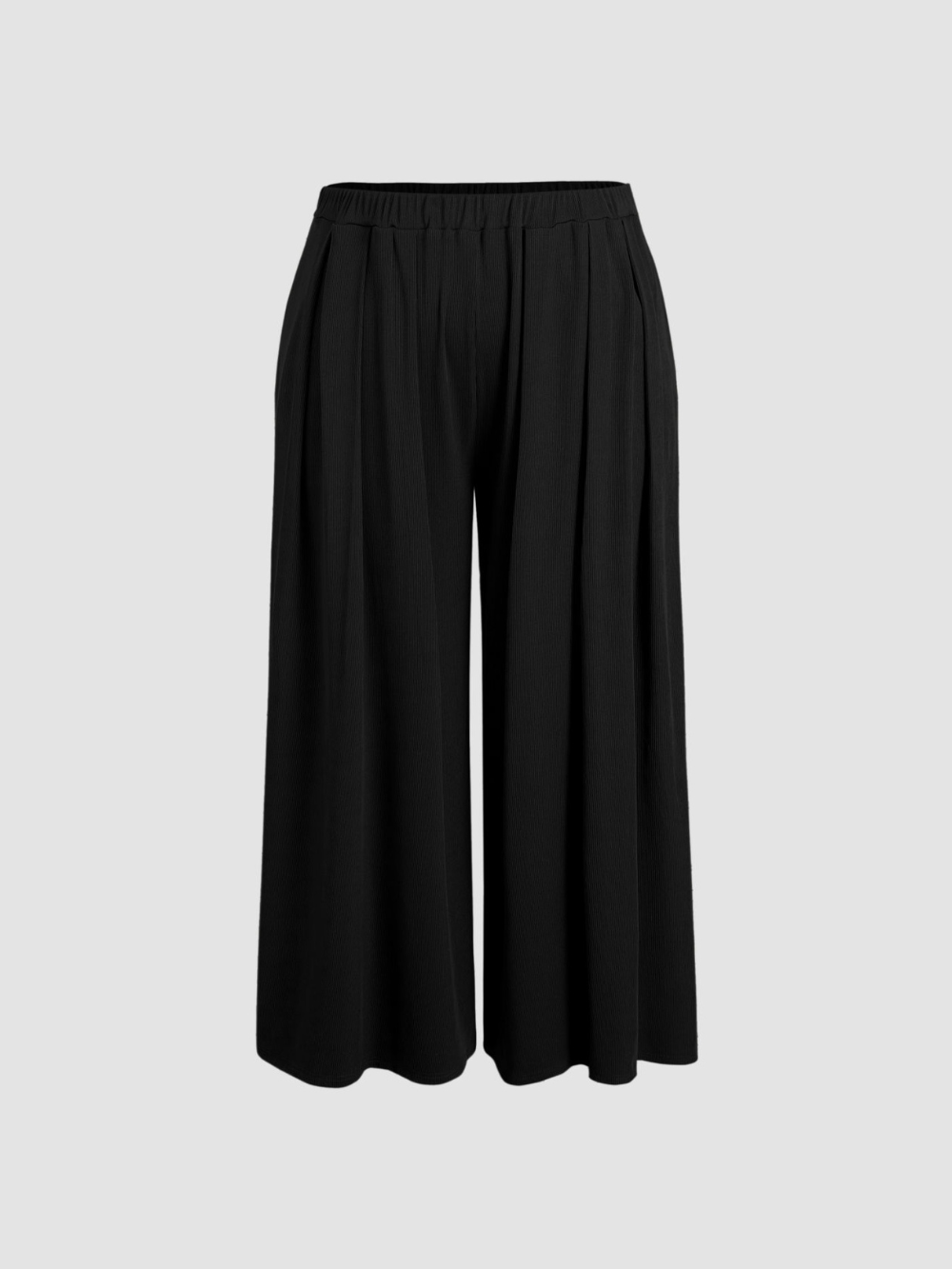 Pantalón Amalia de pierna ancha y tejido elástico