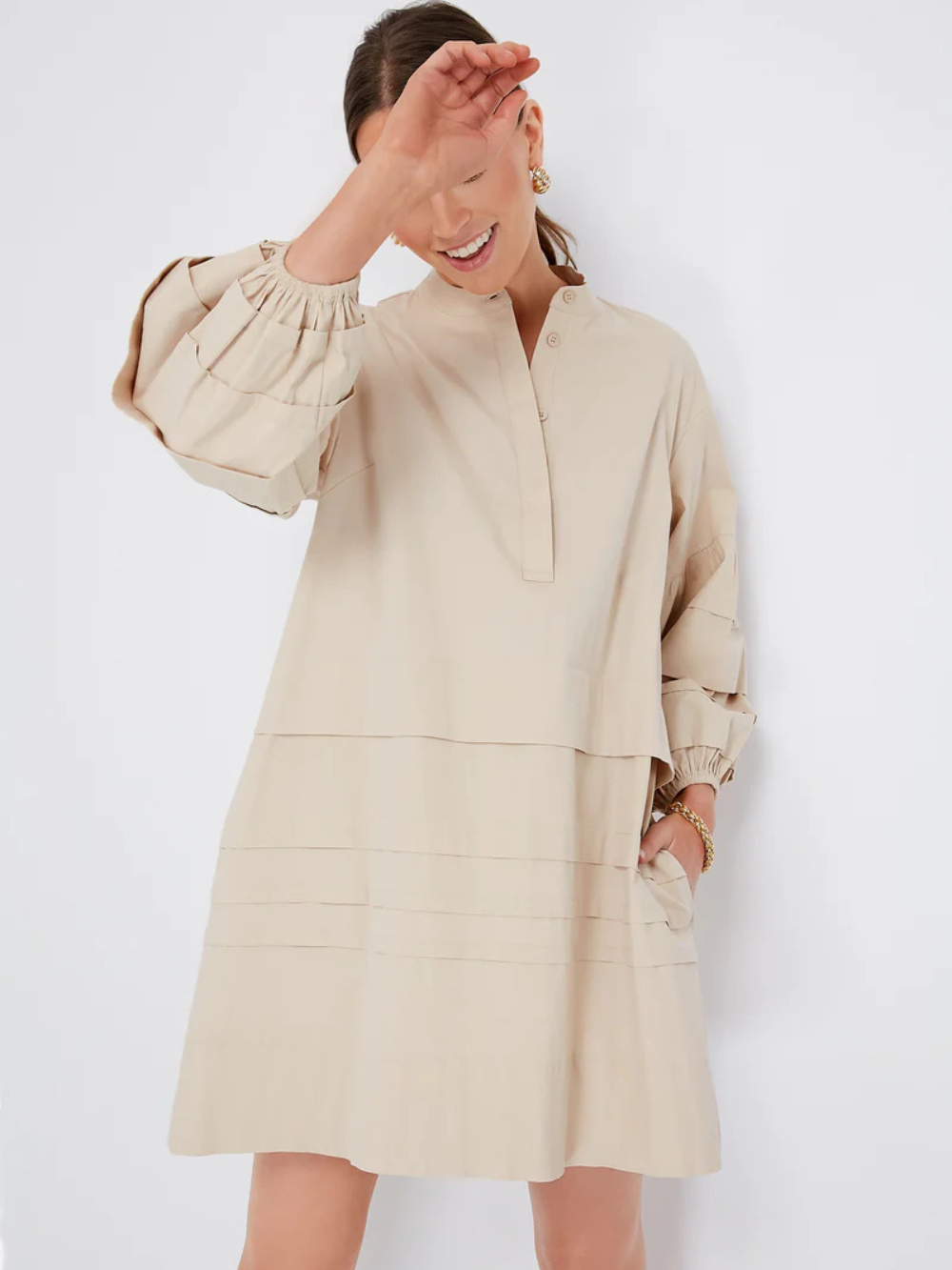 Vestido Chelsea con volantes en mangas y bajo