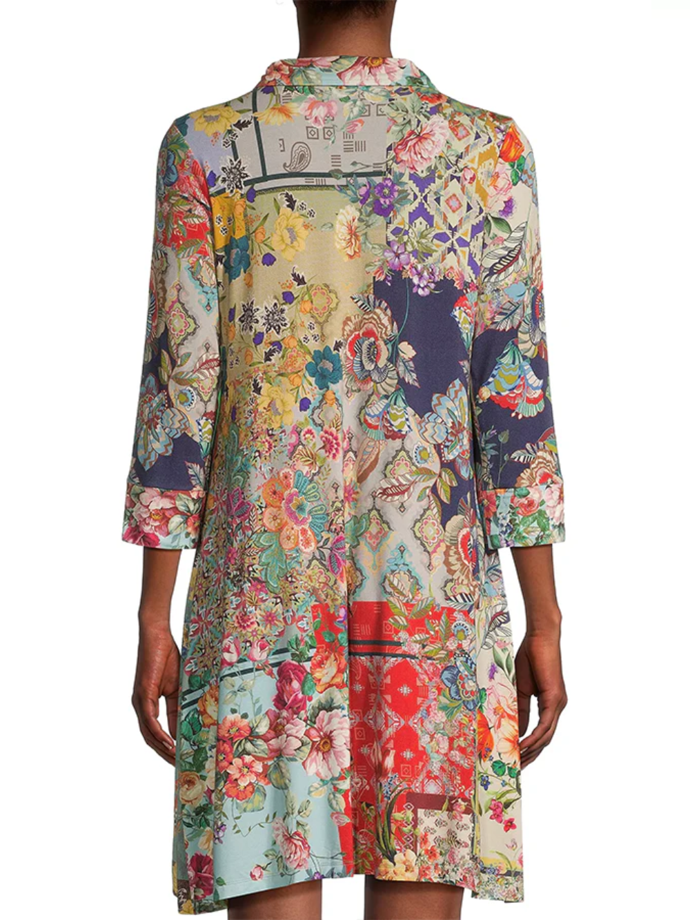 Vestido Camisero Collage Floral