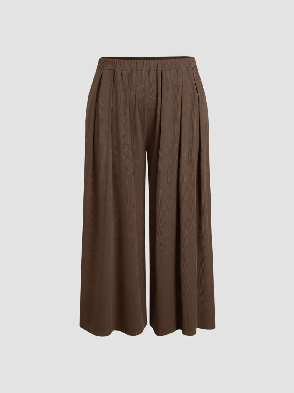 Pantalón Amalia de pierna ancha y tejido elástico