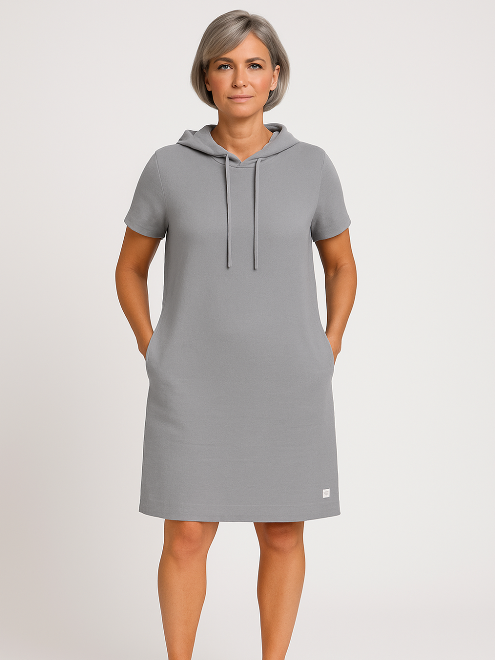 Vestido casual con capucha y manga corta (Oferta 2X1)