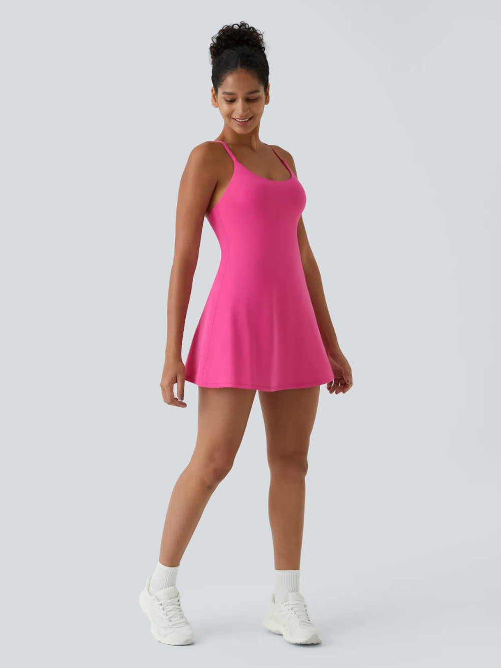 Vestido deportivo sin espalda 2 en 1