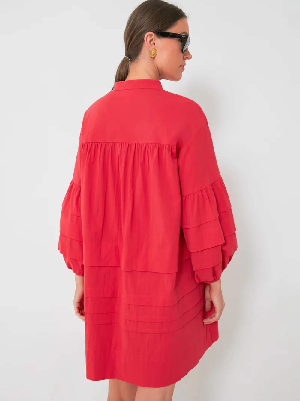 Vestido Chelsea con volantes en mangas y bajo
