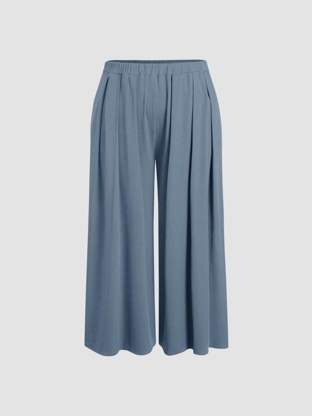 Pantalón Amalia de pierna ancha y tejido elástico