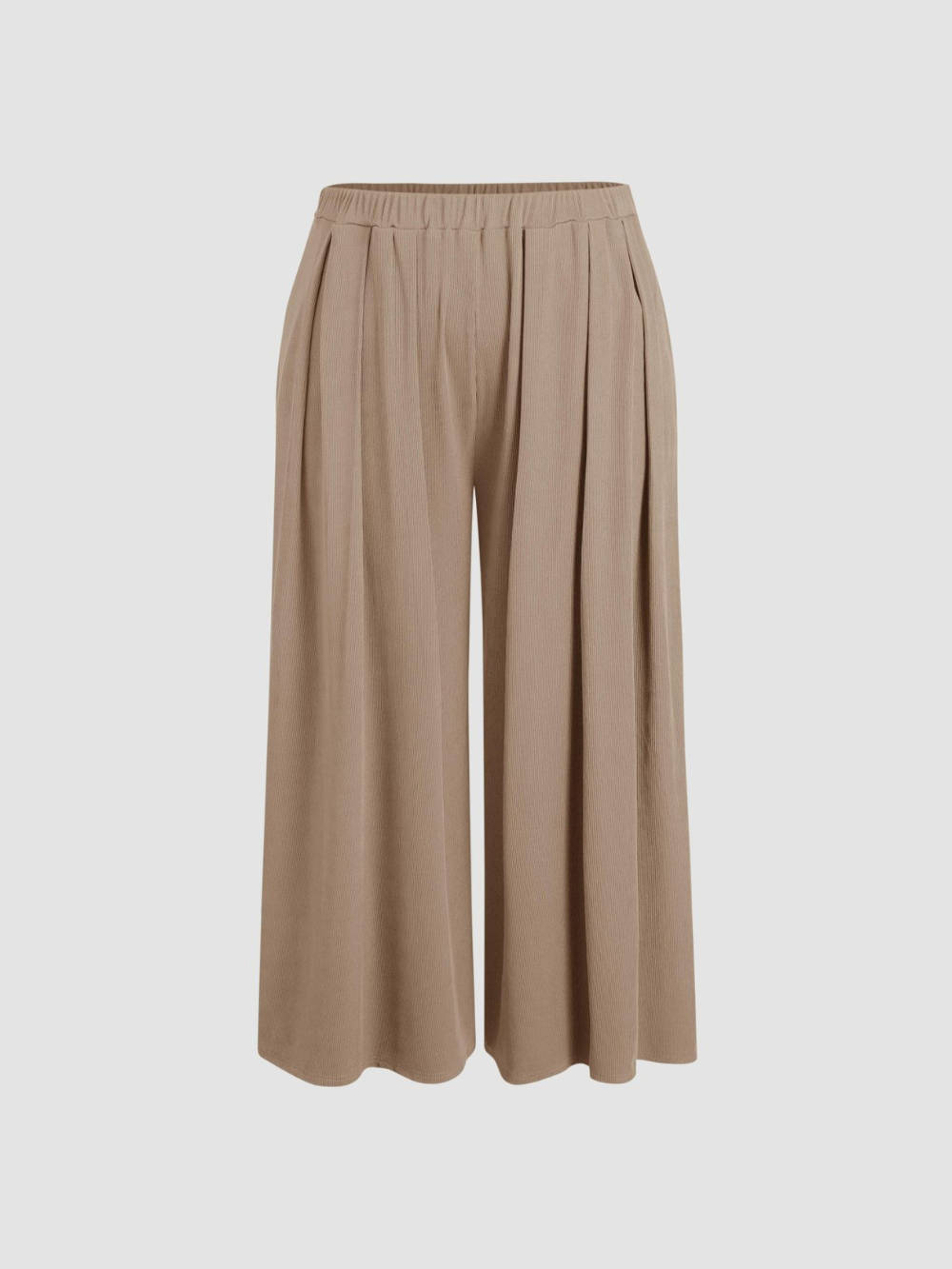 Pantalón Amalia de pierna ancha y tejido elástico