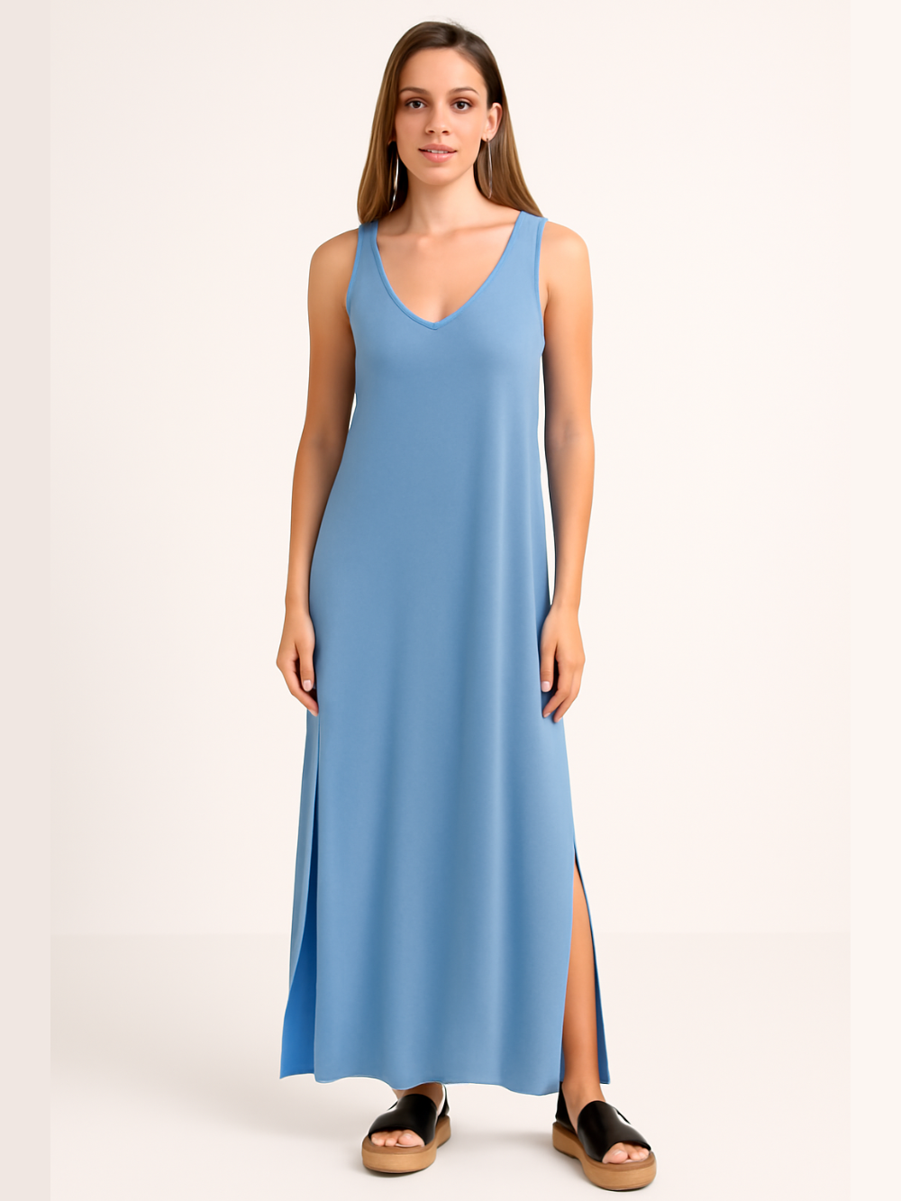 Vestido Maxi Cami con aberturas laterales
