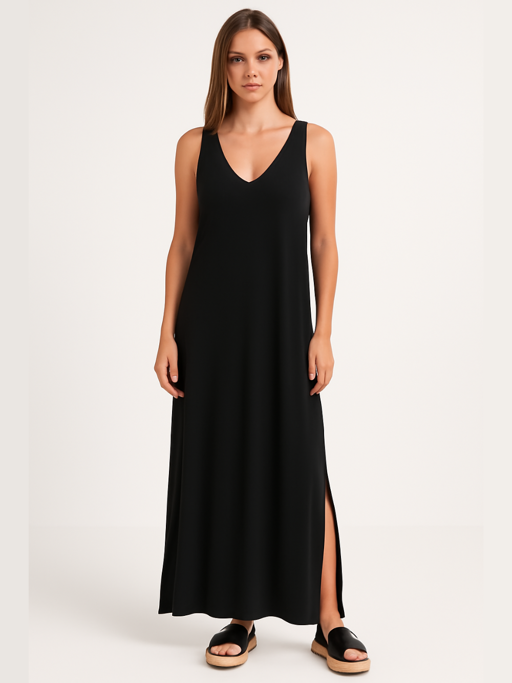 Vestido Maxi Cami con aberturas laterales