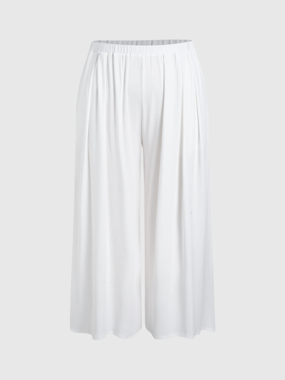 Pantalón Amalia de pierna ancha y tejido elástico