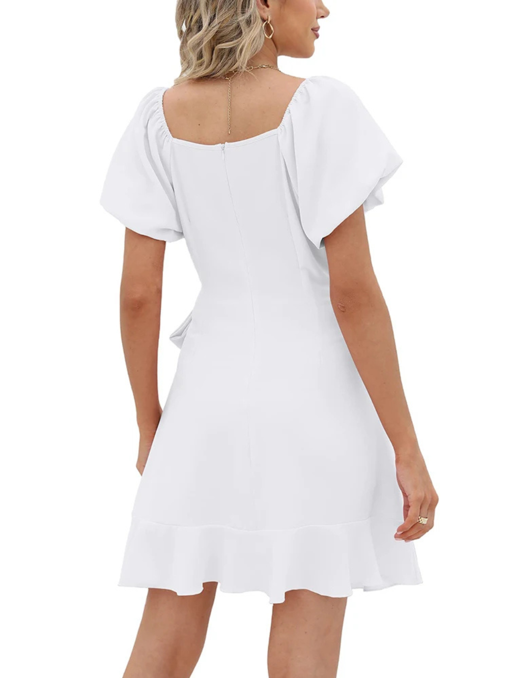 Vestido Sampeel para verano con manga abombada