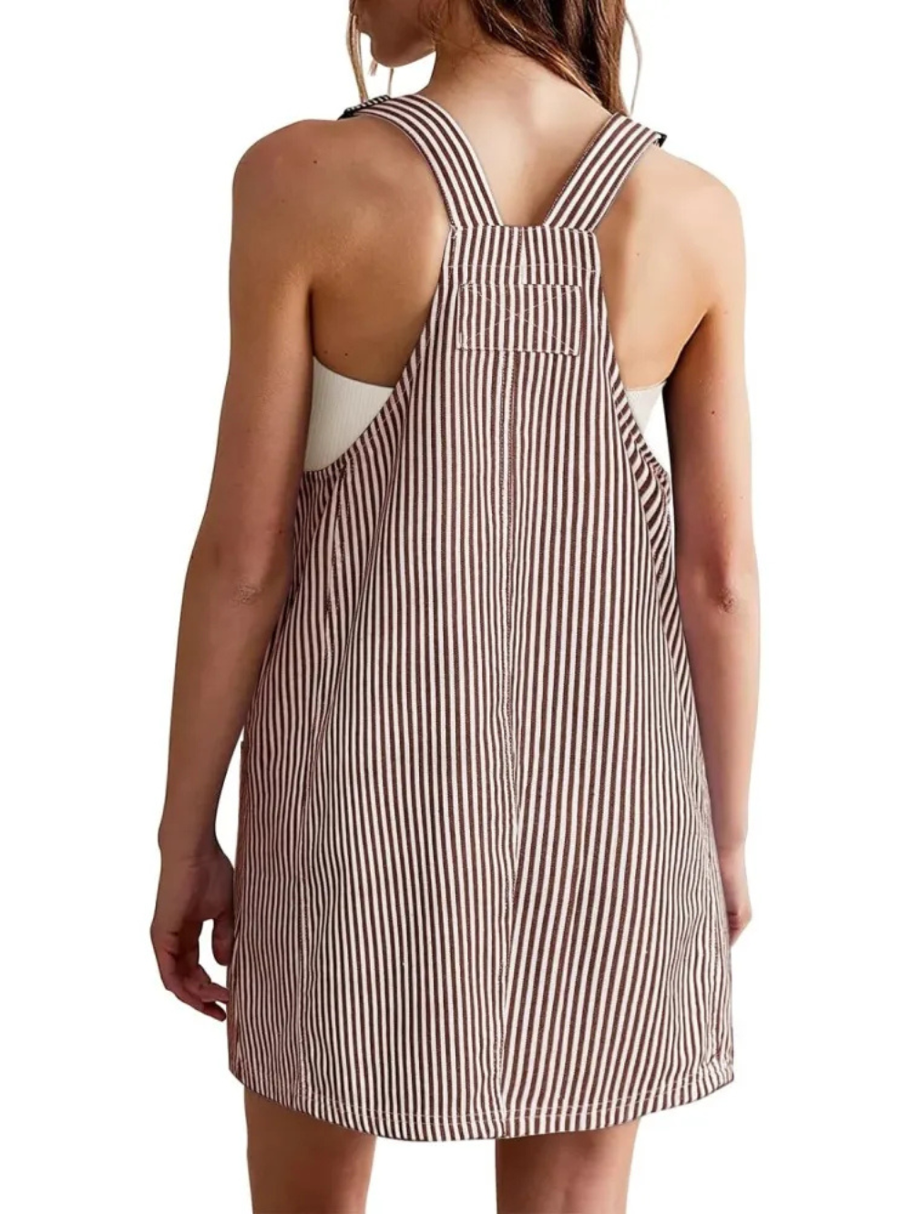 Vestido Peto Denim Summer Rayas