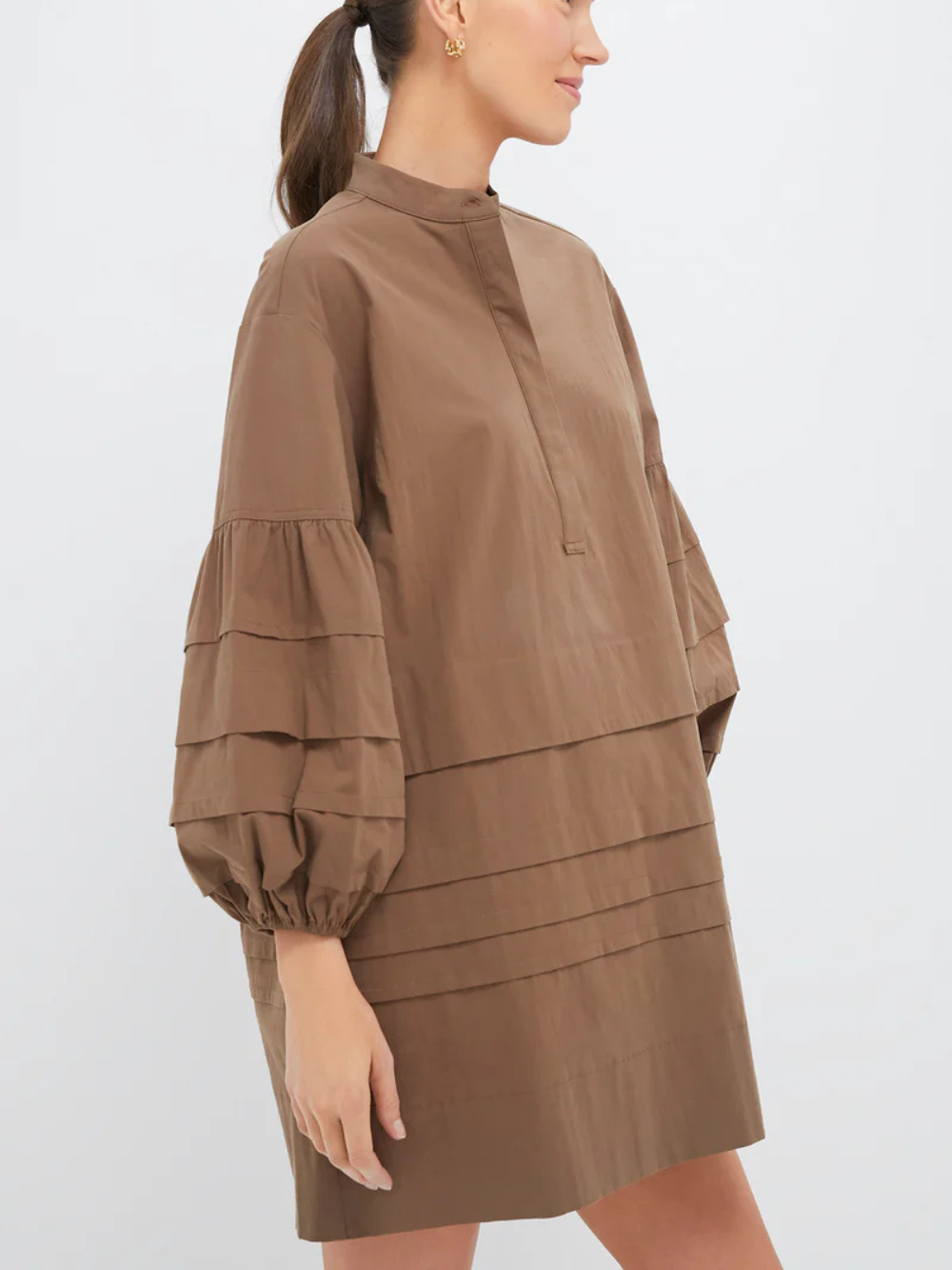 Vestido Chelsea con volantes en mangas y bajo