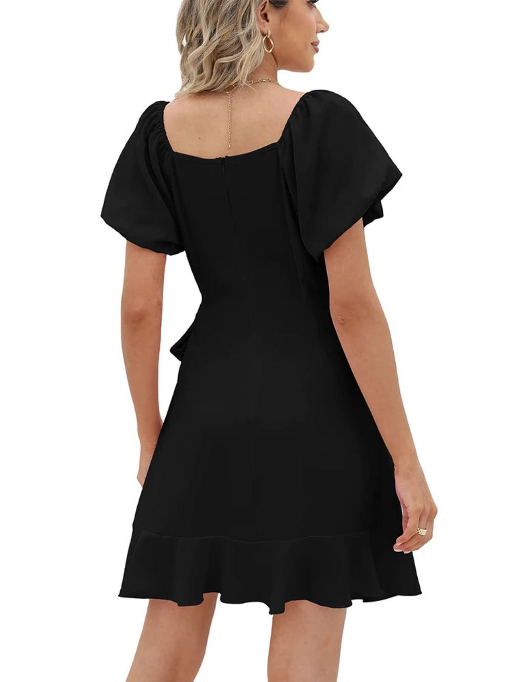 Vestido Sampeel para verano con manga abombada