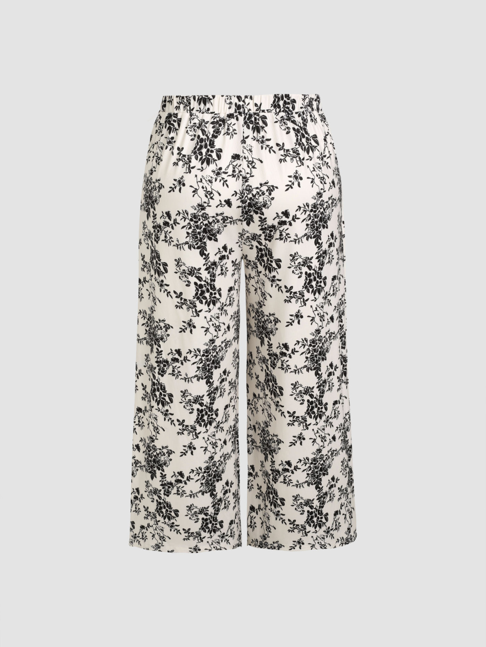 Pantalón Amalia de pierna ancha y tejido elástico