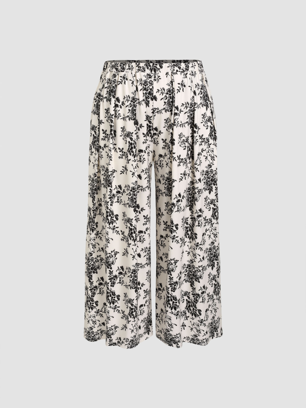 Pantalón Amalia de pierna ancha y tejido elástico