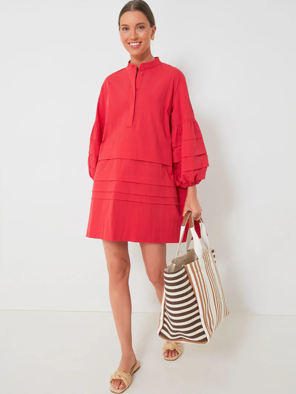 Vestido Chelsea con volantes en mangas y bajo