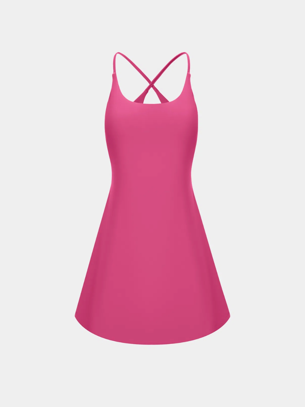 Vestido deportivo sin espalda 2 en 1