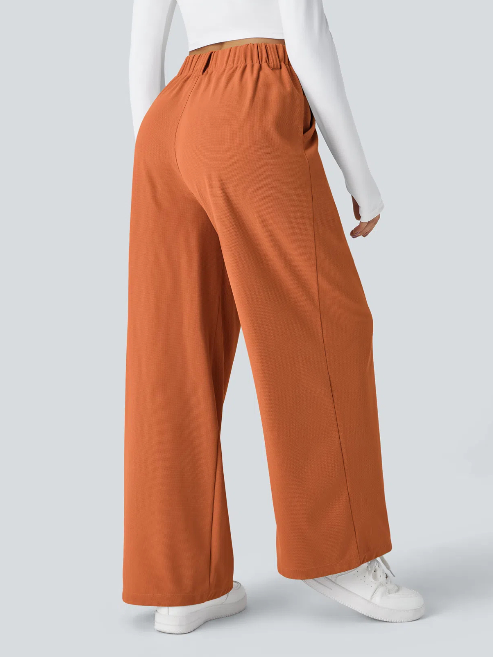 Pantalón Palazzo Elástico con Bolsillos