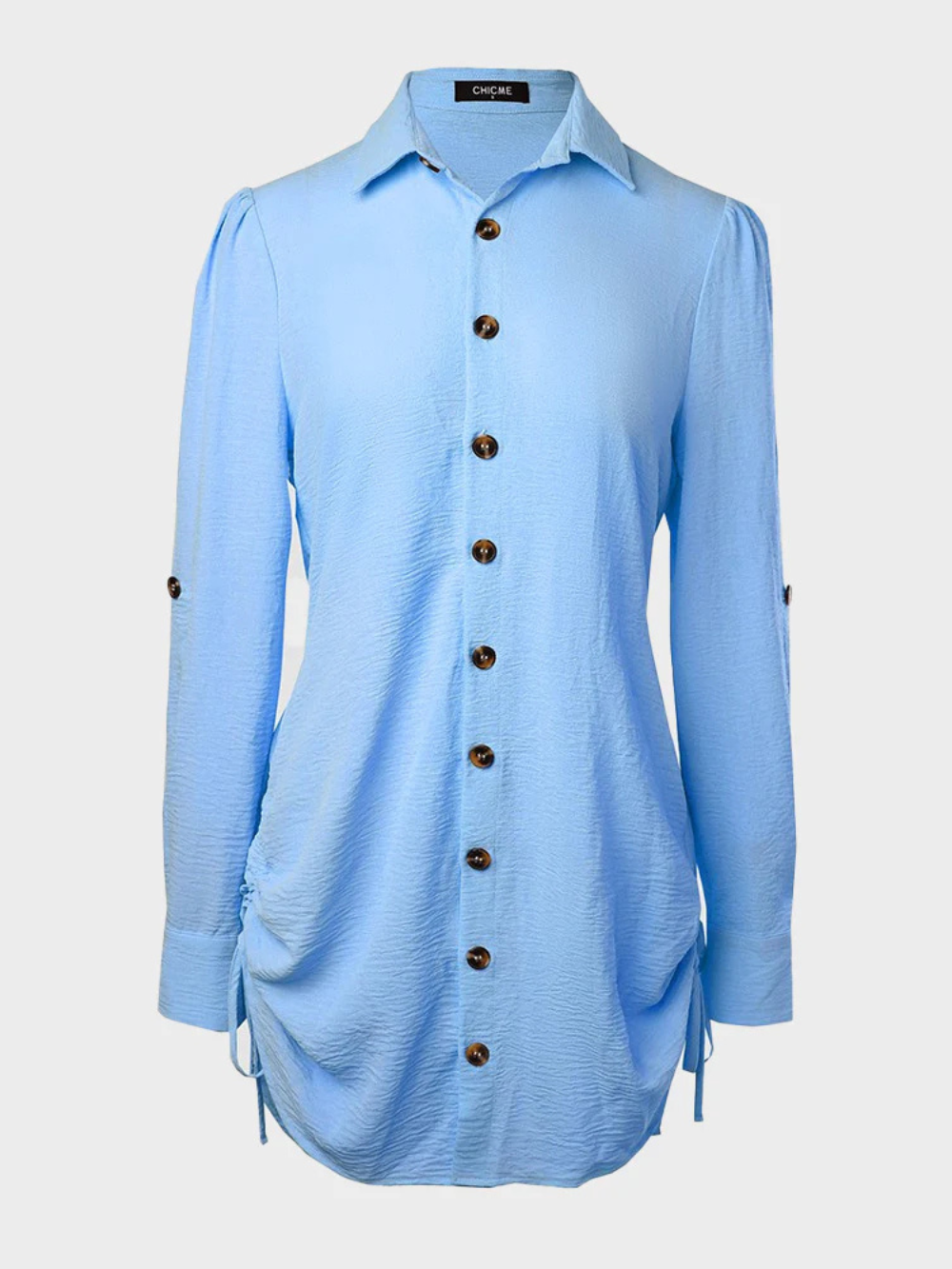 Vestido Camisero con Cordón Ajustable