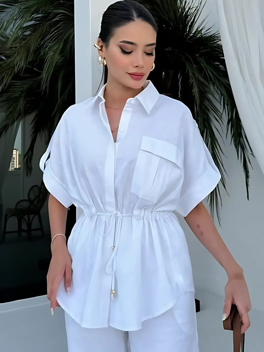 Conjunto Cargo De Lino