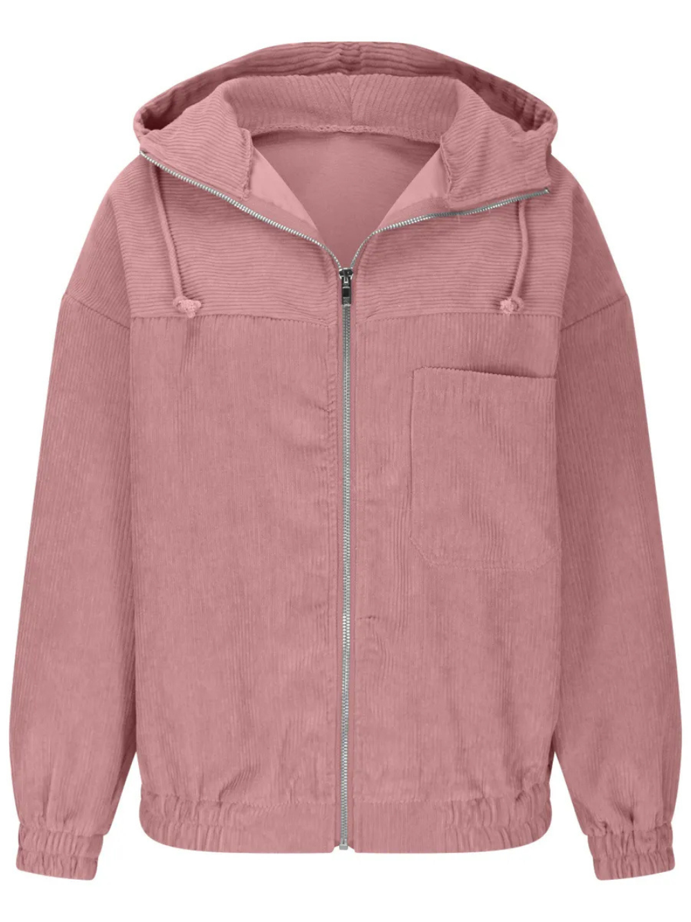Chaqueta con Capucha de Pana