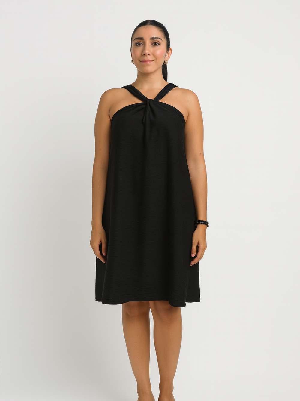 Vestido Suelto de Tirantas Cruzadas