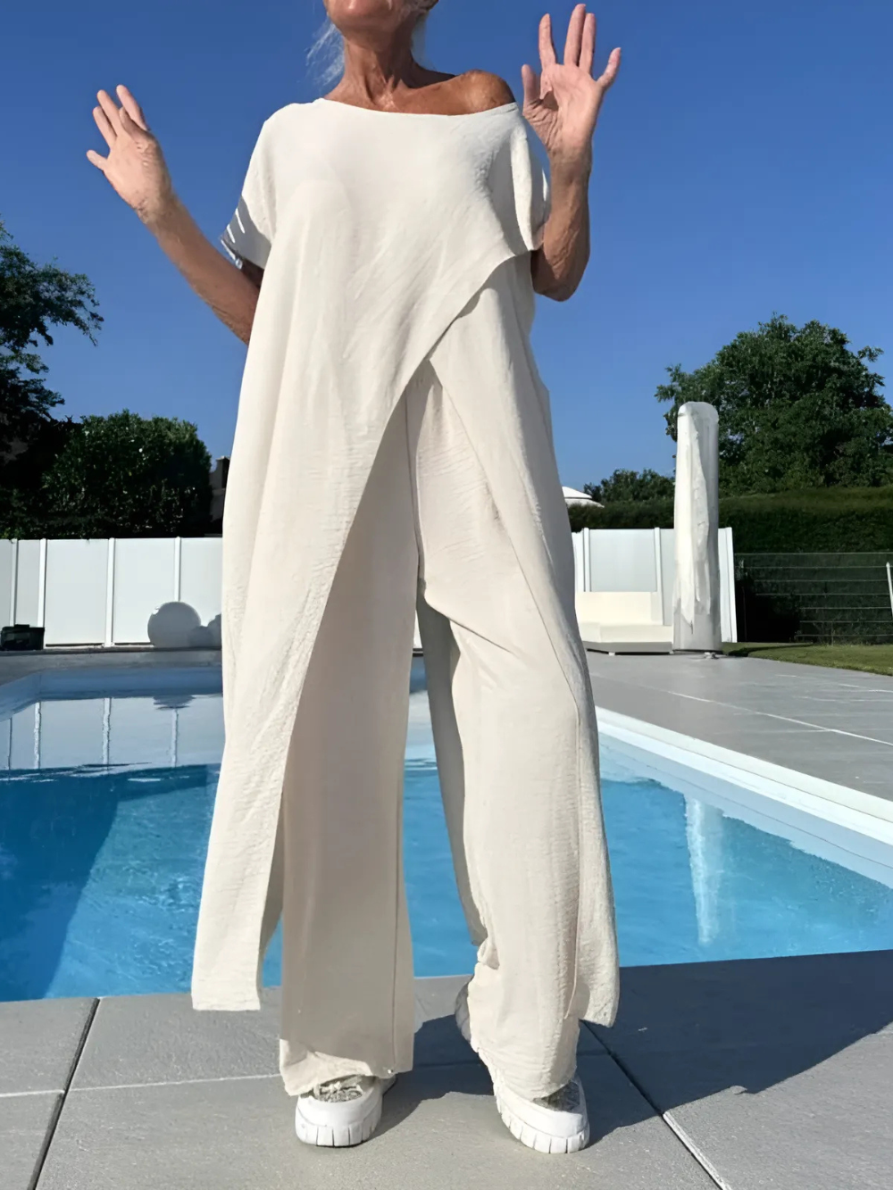 Conjunto Largo Asimétrico Off-Shoulder