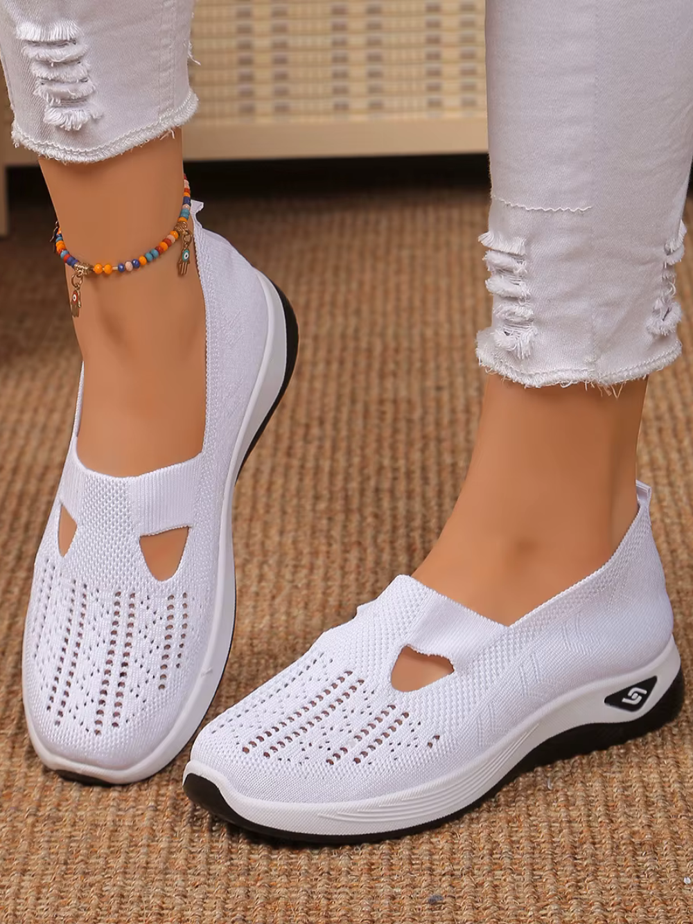 Zapatillas deportivas Alicia de punto con suela elevada