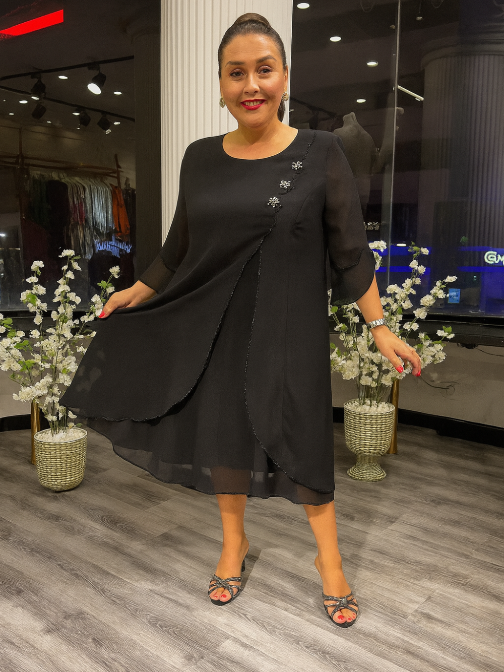 Vestido Baltimore Acabado en Capas