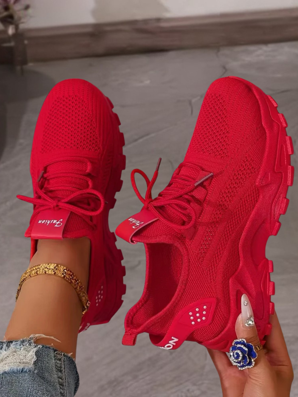 Zapatillas deportivas transpirables con suela antideslizante