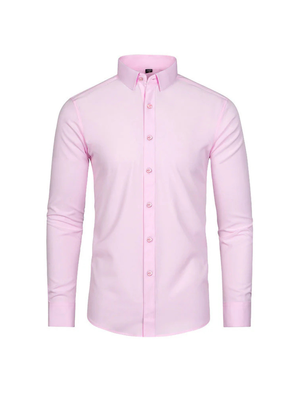 Camisa de hombre elástica de manga larga