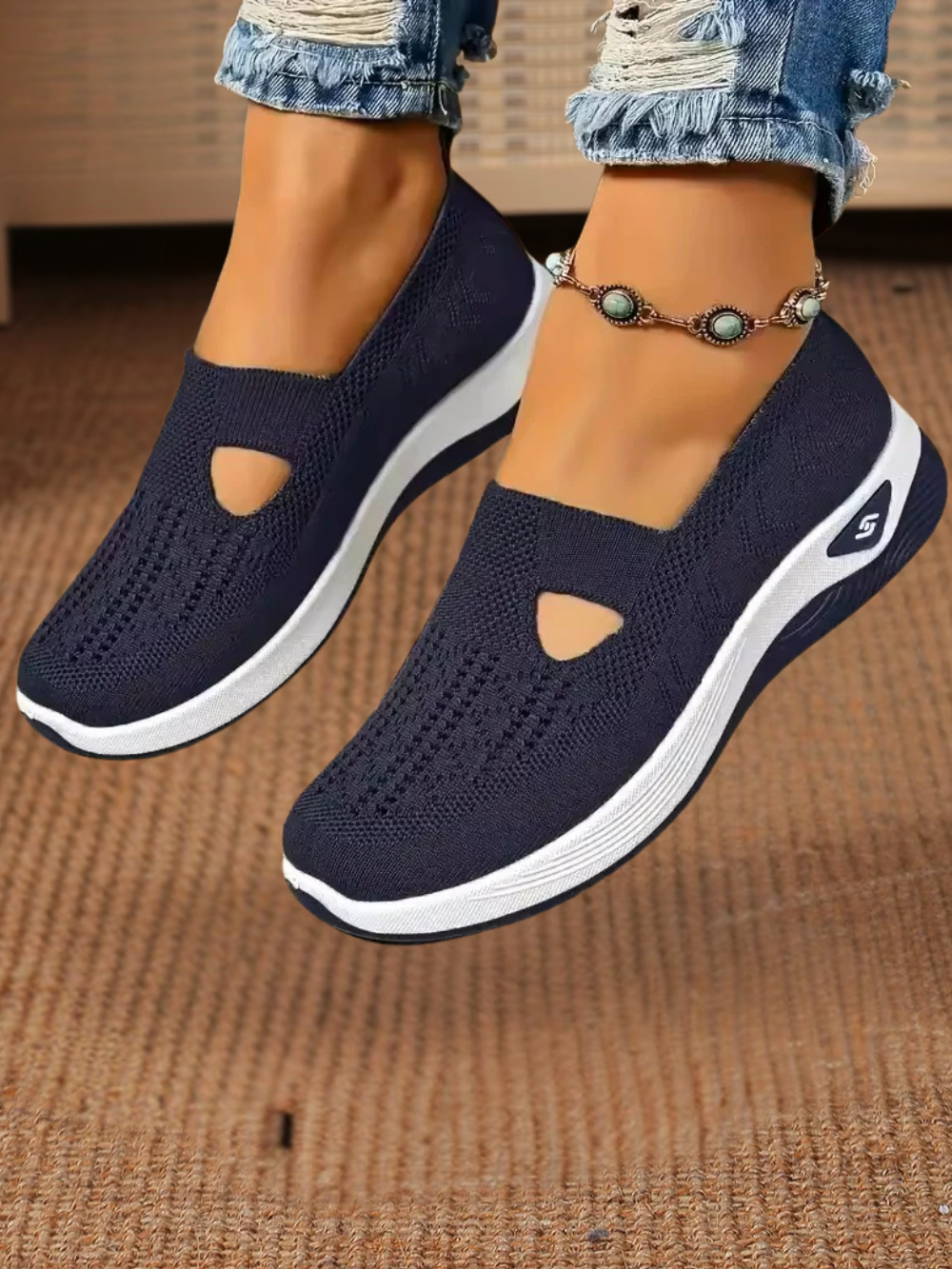 Zapatillas deportivas Alicia de punto con suela elevada