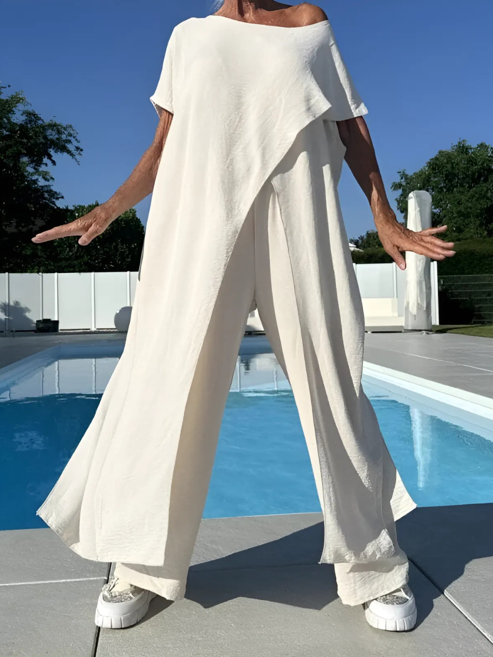 Conjunto Largo Asimétrico Off-Shoulder