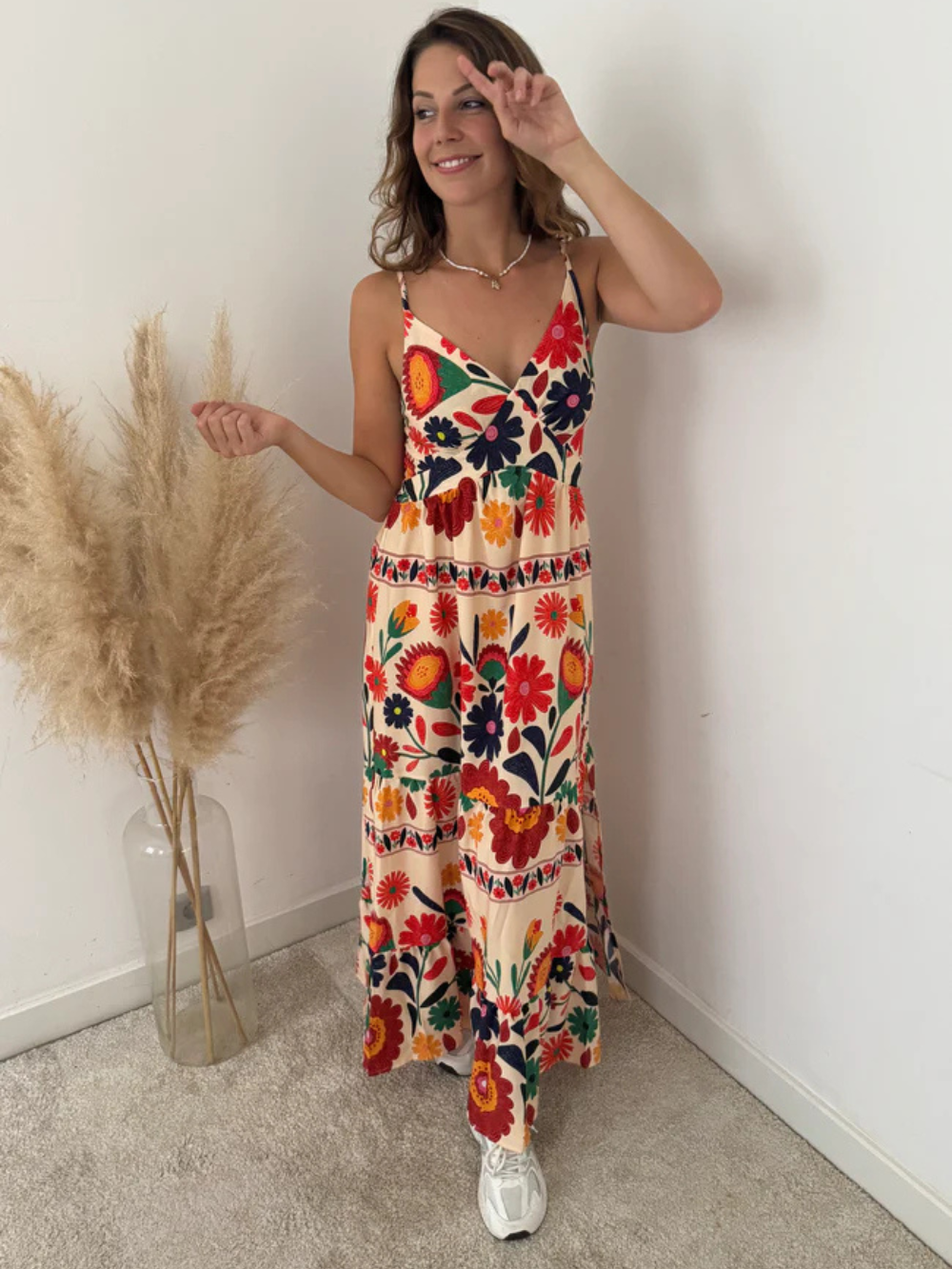 Vestido Largo Aelya Tirantes finos