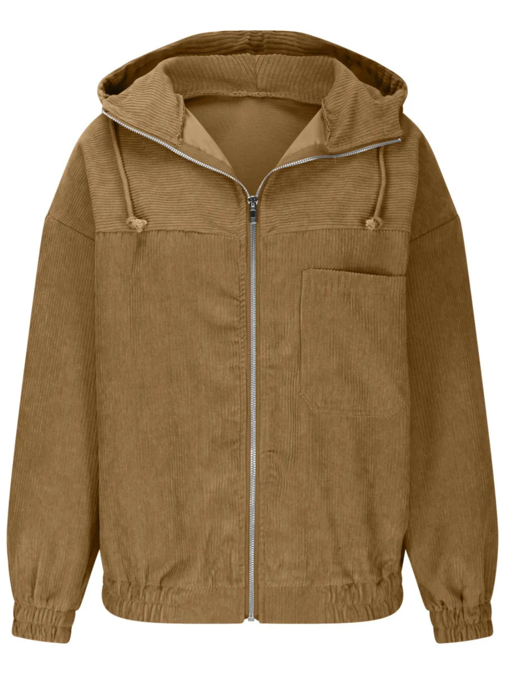 Chaqueta con Capucha de Pana