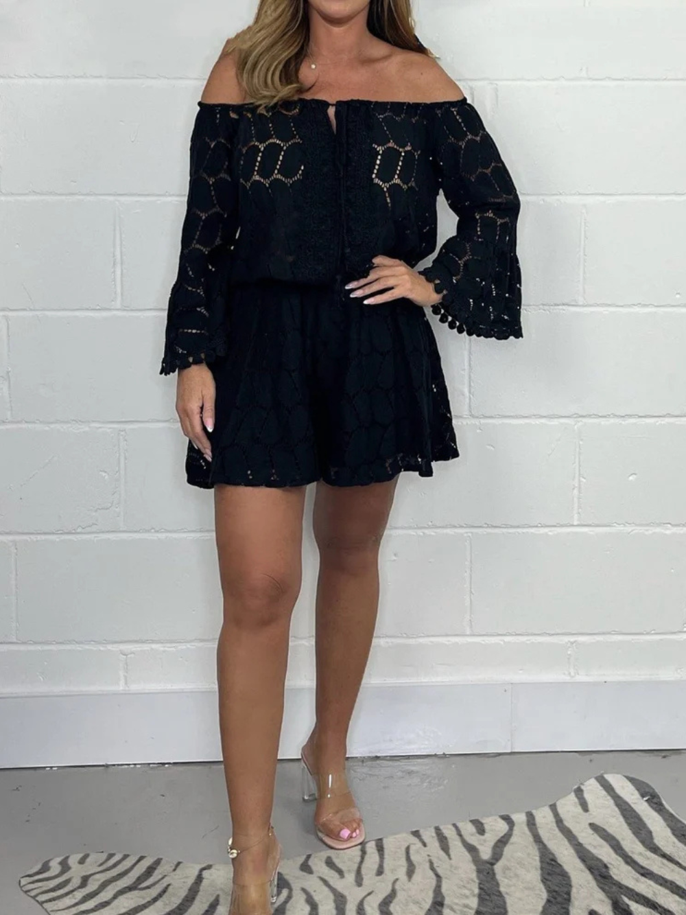 Conjunto Camisero de Encaje