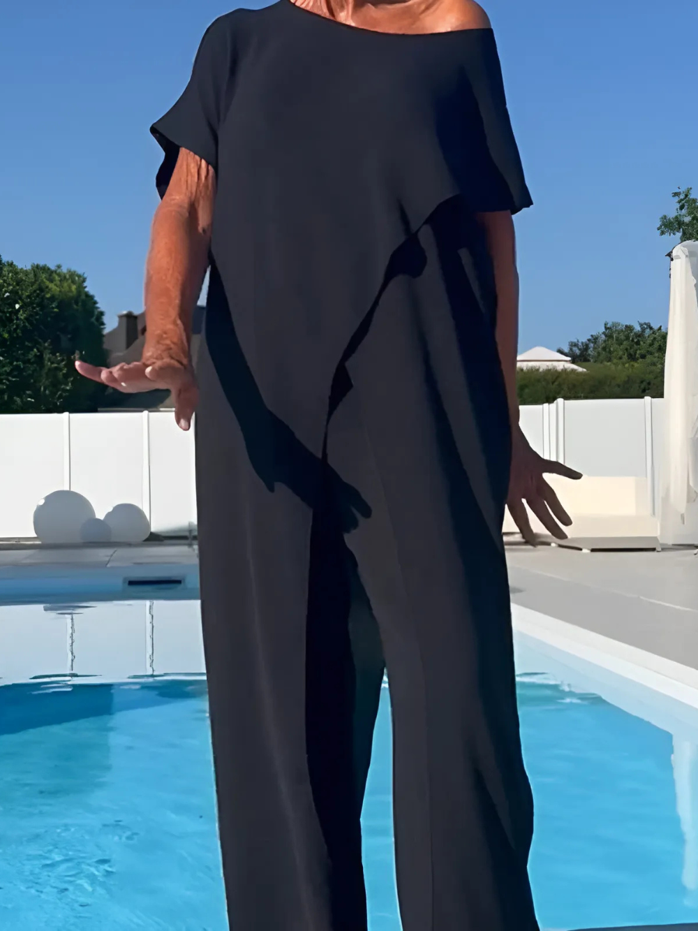Conjunto Largo Asimétrico Off-Shoulder