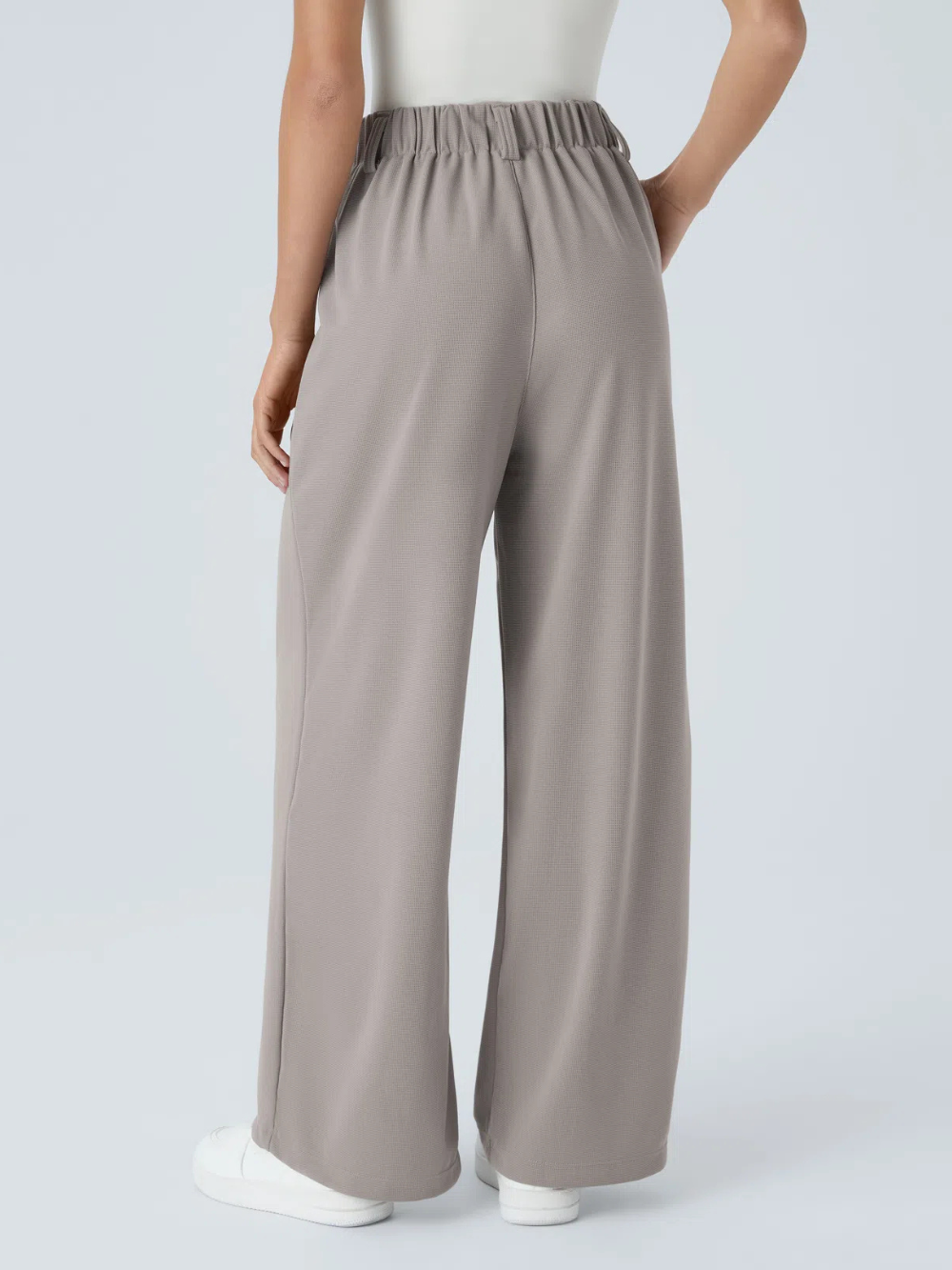 Pantalón Palazzo Elástico con Bolsillos