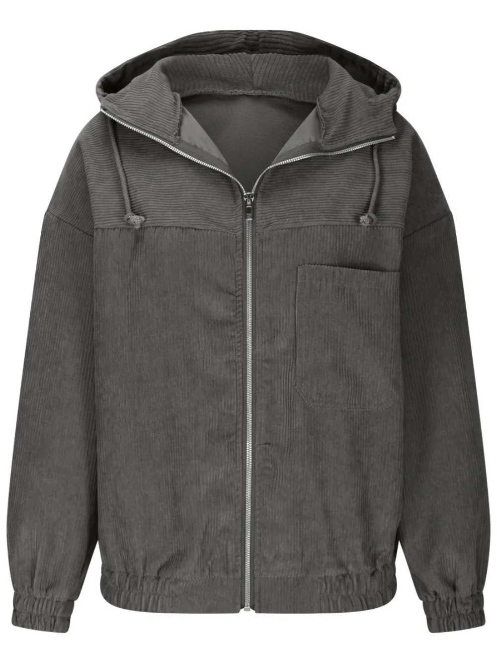 Chaqueta con Capucha de Pana