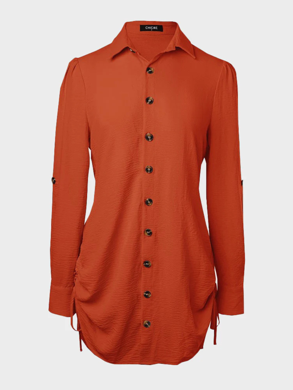 Vestido Camisero con Cordón Ajustable