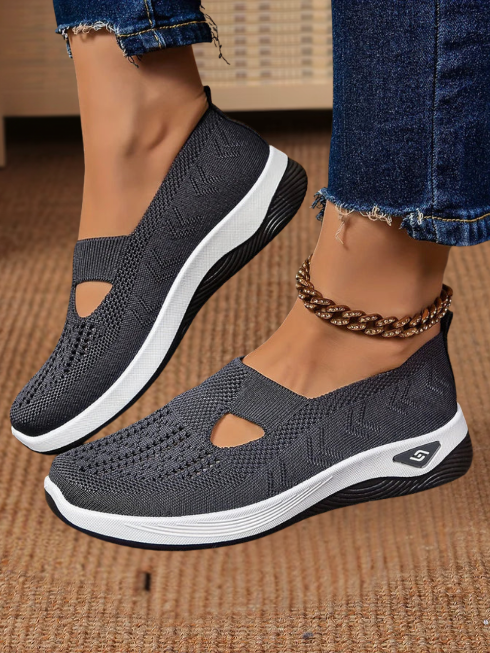 Zapatillas deportivas Alicia de punto con suela elevada