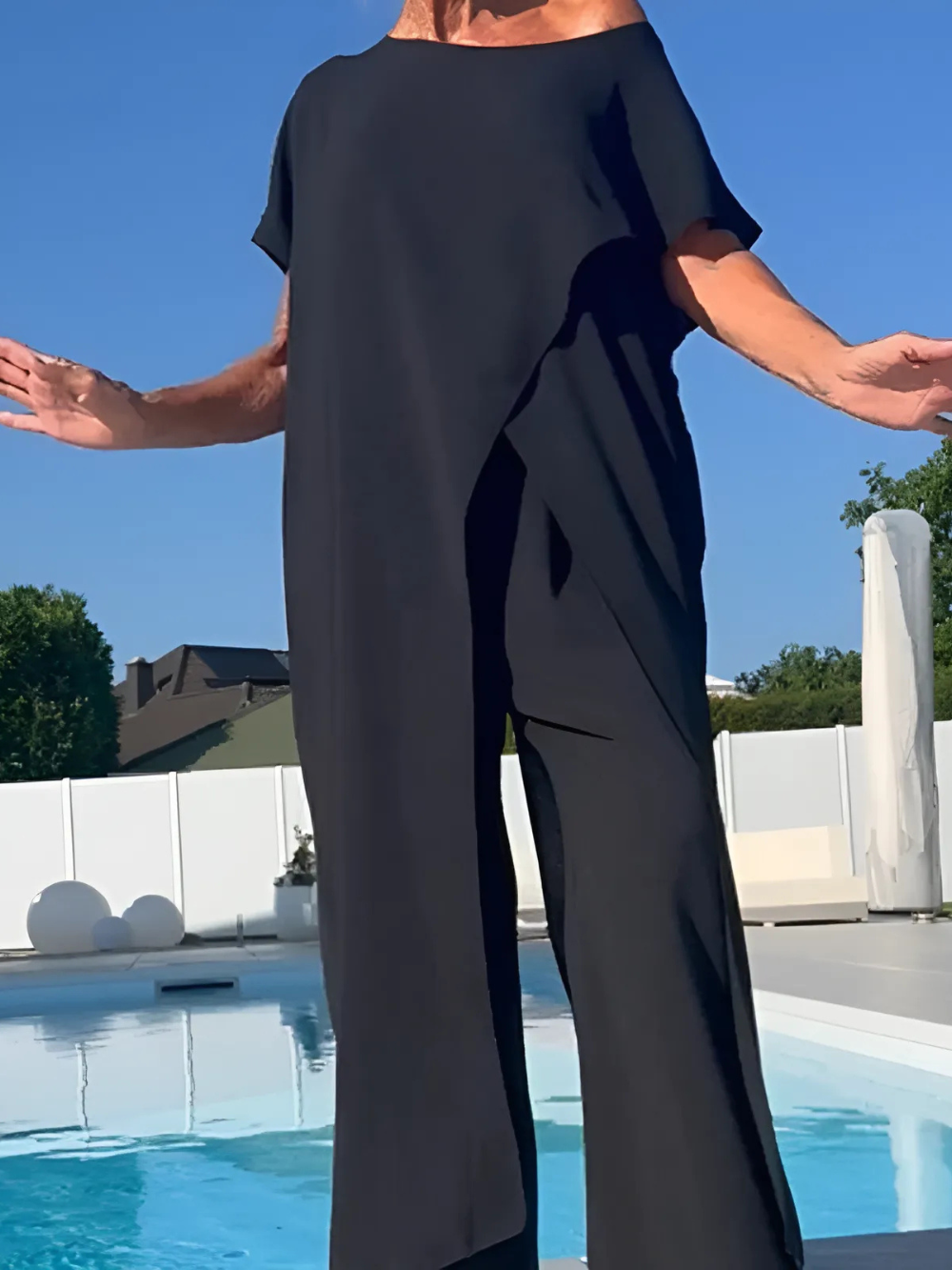 Conjunto Largo Asimétrico Off-Shoulder