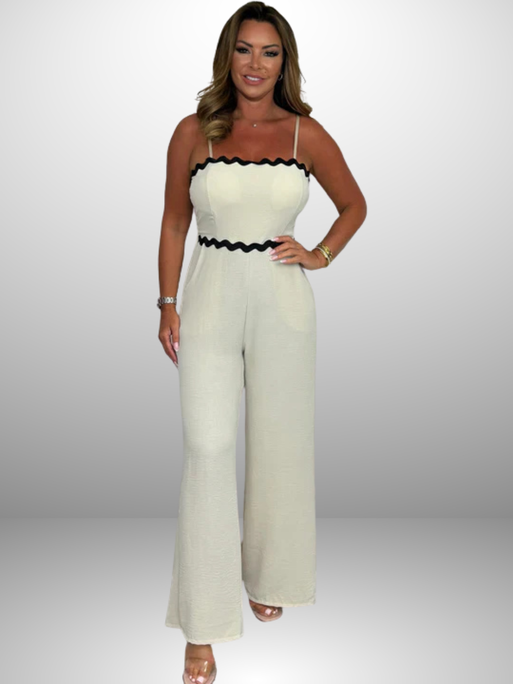 Jumpsuit Multi‑Estilo con Ribete Ondulado (Oferta 2X1)