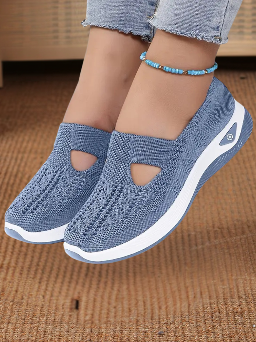 Zapatillas deportivas Alicia de punto con suela elevada