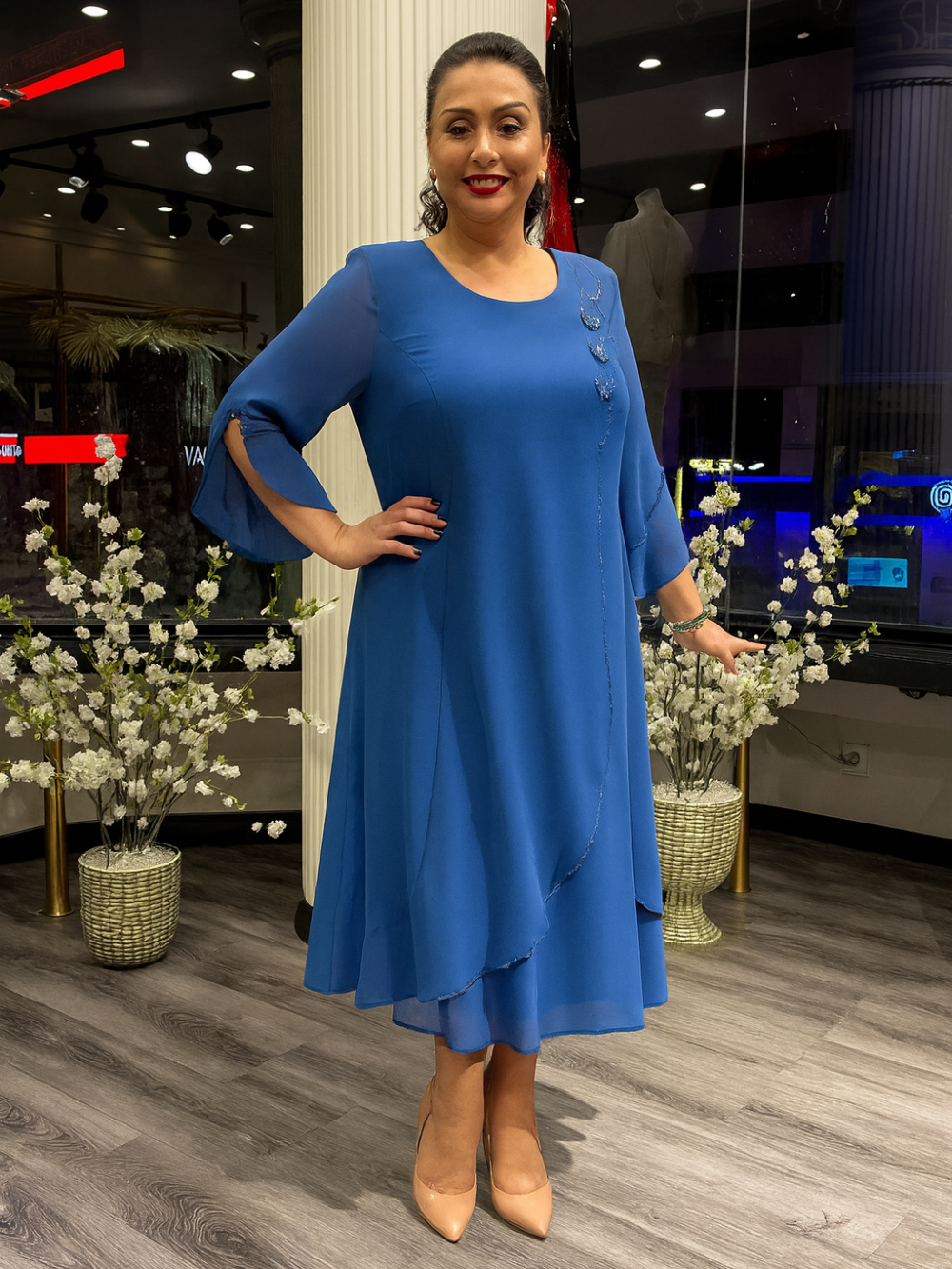 Vestido Baltimore Acabado en Capas