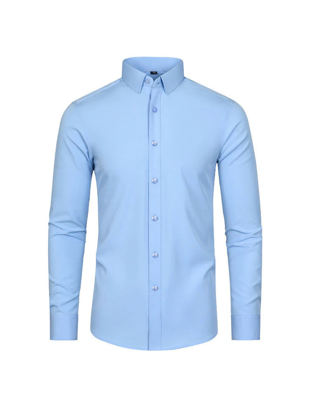 Camisa de hombre elástica de manga larga