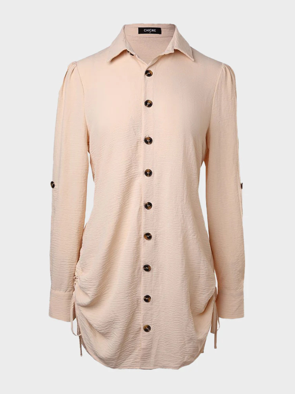 Vestido Camisero con Cordón Ajustable