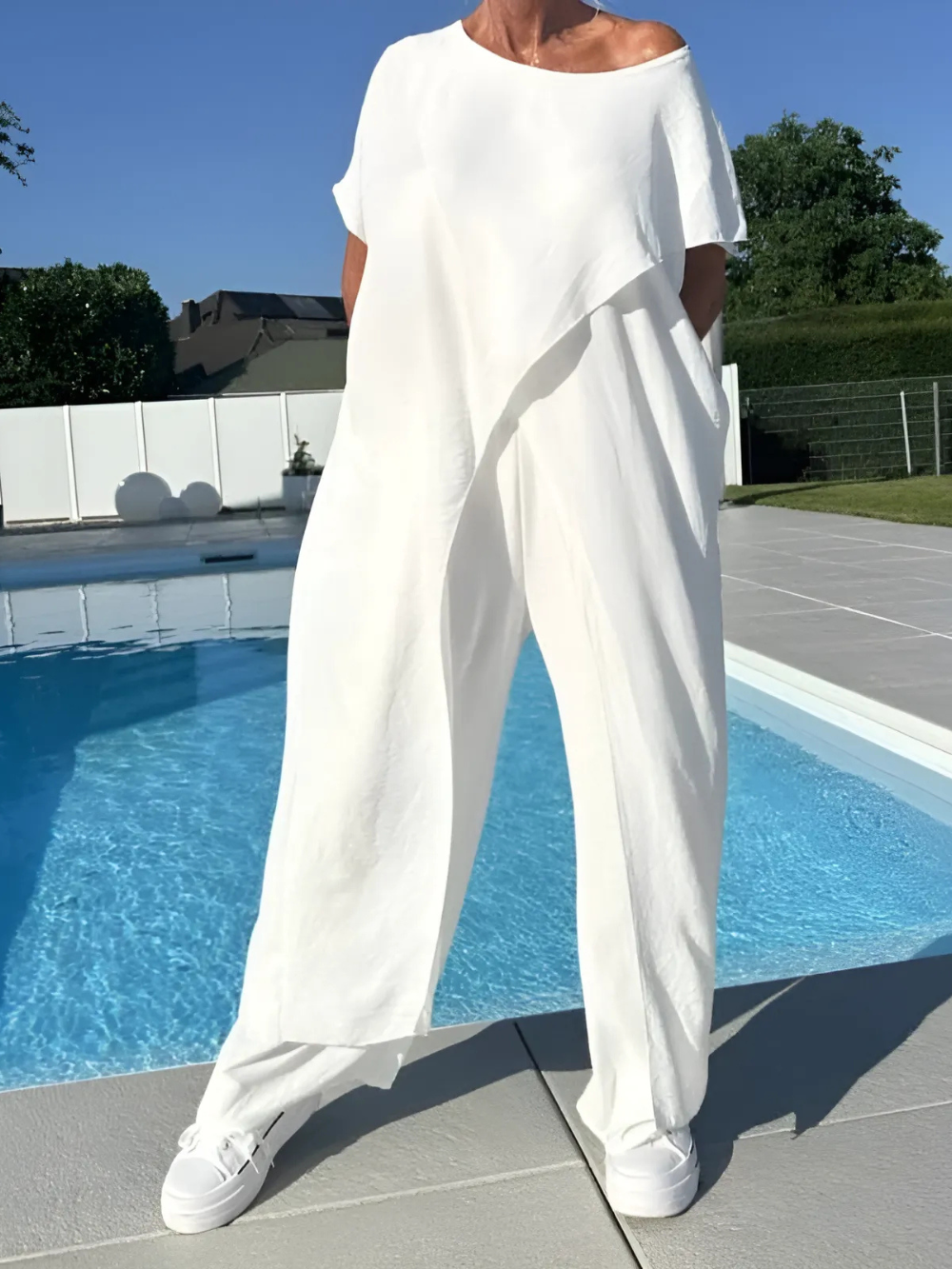 Conjunto Largo Asimétrico Off-Shoulder