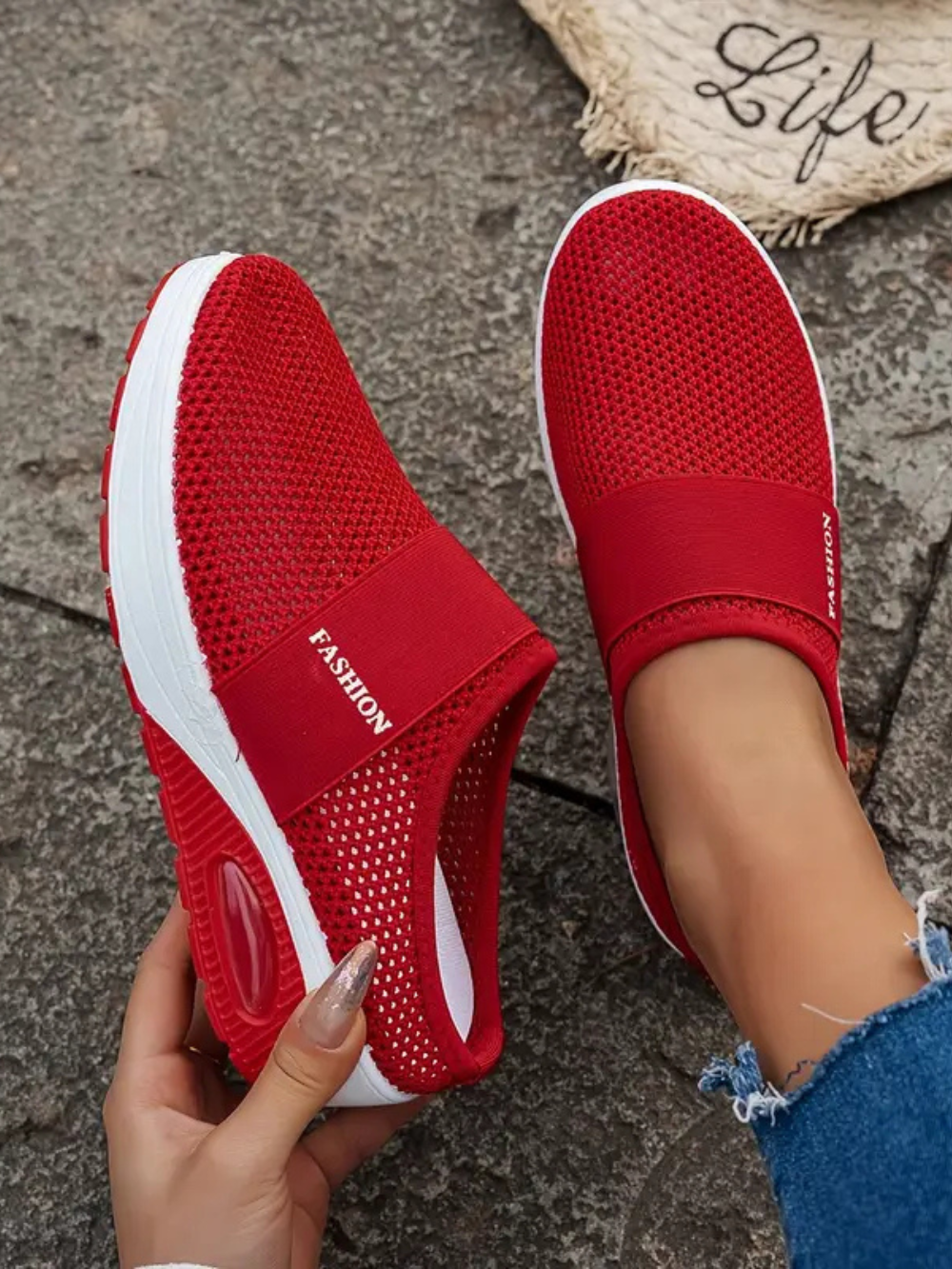Zapatillas ortopédicas de malla transpirable