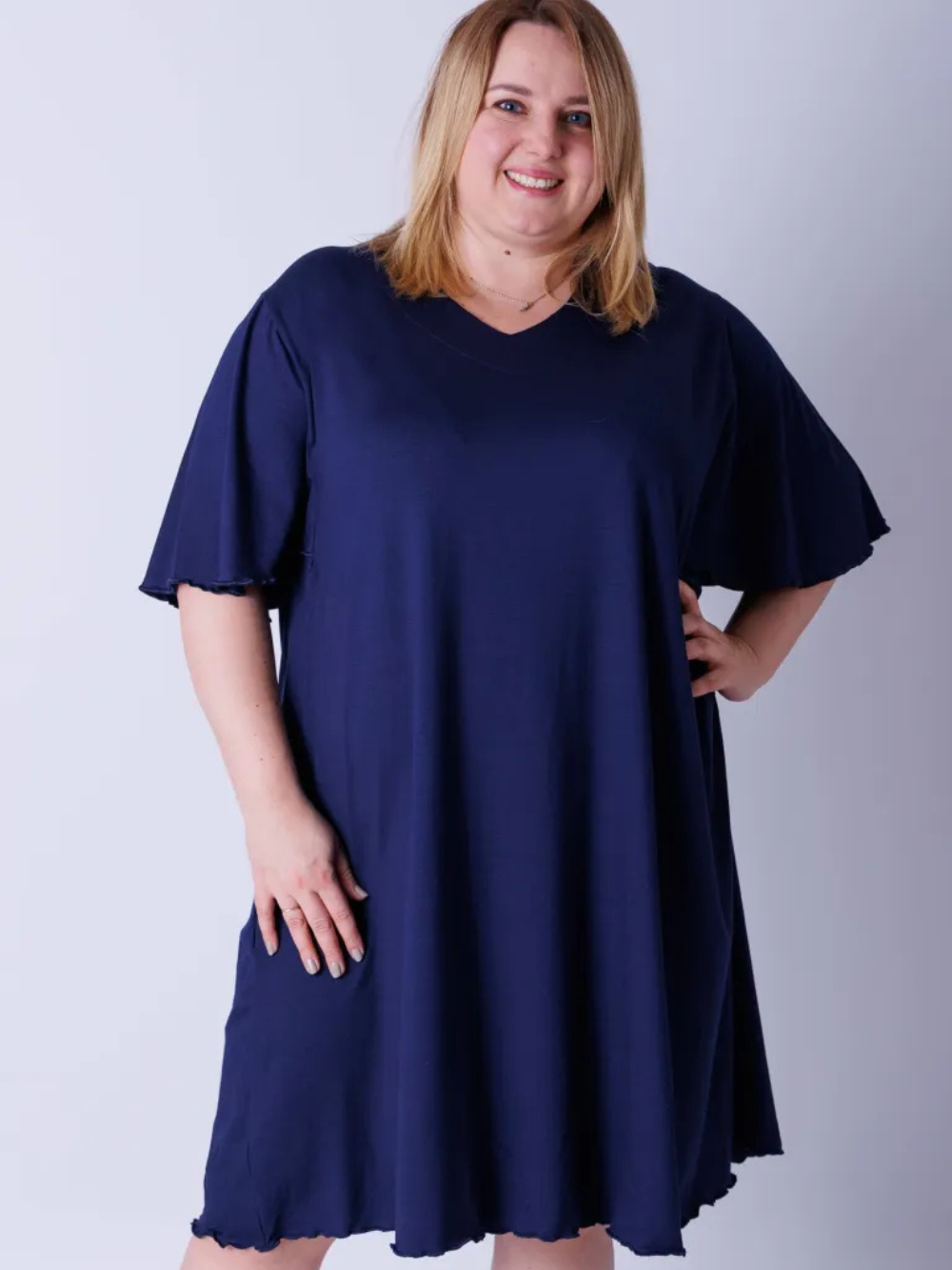 Vestido Midi Karin Manga Corta